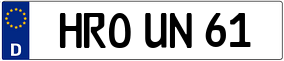 Trailer License Plate